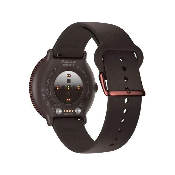Polar 900110028 Ignite 3 Smartwatch Display AMOLED 43 mm GPS Touch screen 416 x 416 Pixel colore Marrone