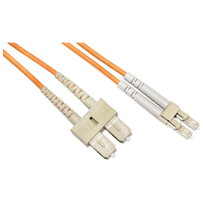 Link cavo fibra ottica lc a sc multimode duplex om2 50-125 mt.2