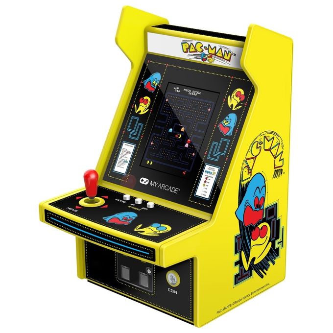 My Arcade DGUNL-4194 Micro Player Pro Console da gioco portatile schermo 2.75'' con gioco Pac-Man incluso colore Multicolore