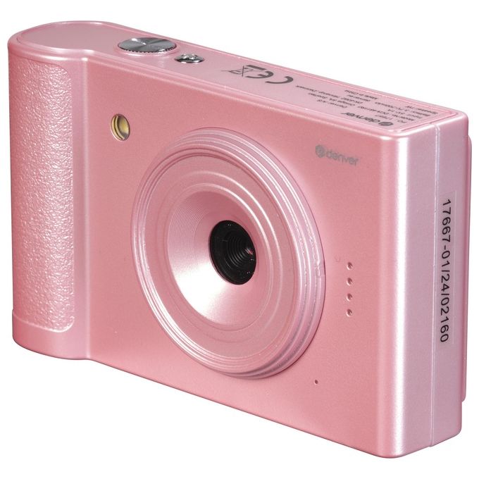 Denver 112170000030 DCA-4811RO Fotocamera Compatta 48 MP CMOS Full HD 1920 x 1080 Pixel Zoom 8x Schermo 2.8'' colore Rosa
