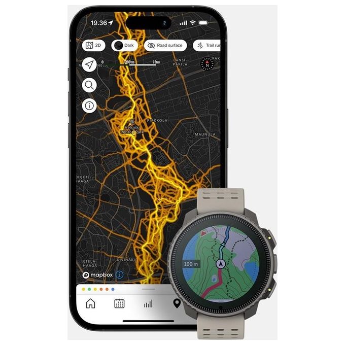 SUUNTO SS050860000 Vertical Orologio Sportivo GPS 5 Sistemi Satellitari Ricarica Solare Monitoraggio Salute 24-7 colore Titanio