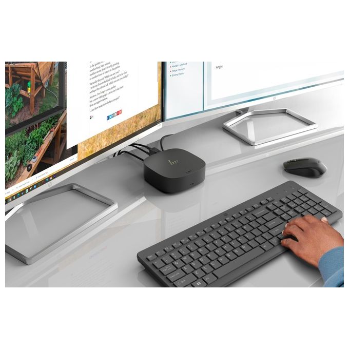 HP 930M Creator Mouse Wireless Bluetooth 5.1 2.4 GHz 7 Pulsanti Programmabili 4000 DPI colore Argento
