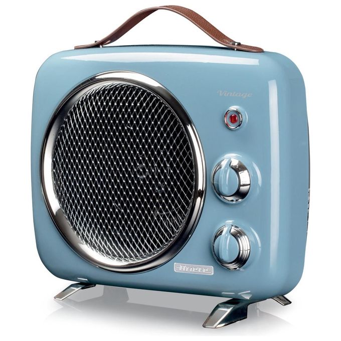 Ariete 0808-05 Vintage Termoventilatore Freddo e Caldo 2000 W 2 Velocita' Termostato Regolabile colore Celeste
