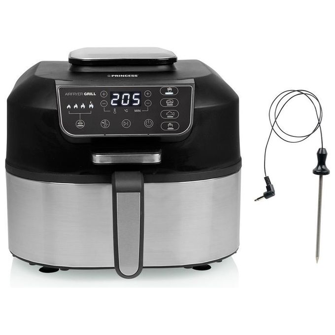Princess 01.182092.01.001 Friggitrice ad aria 5.6 L 1760 W 4 Programmi Display Digitale Grill 2 in 1 colore Nero