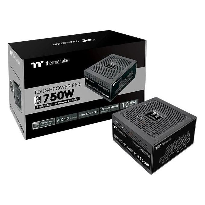 Thermaltake PS-TPD-0750FNFAPE-3 Toughpower PF3 Alimentatore 750 W 80 PLUS Platinum ATX 3.0 Modulare 12+4 pin colore Nero