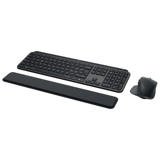 Logitech 920-010929 MX Keys Combo for Business Gen 2 Tastiera e Mouse Wireless Full Size con Poggiapolsi Bluetooth Logi Bolt QWERTY Italiano Retroilluminata Silenziosa Windows Mac ChromeOS Linux colore Grafite