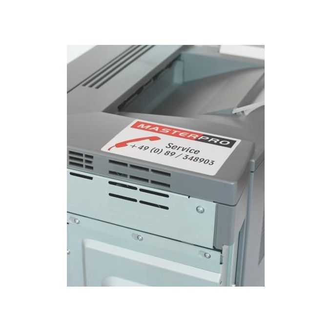 Tico Italia LP4P-210297 Etichette Adesive in Poliestere Bianco Opaco Stampabili con Stampante Laser 1 Etichetta per Foglio A4 70 Fogli per Confezione colore Bianco