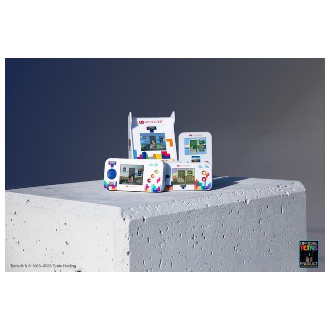 My Arcade DGUNL-7028 Tetris Pocket Player Pro Console da Gioco Portatile Schermo 2.75'' Alimentazione USB-C e Batterie AA colore Multicolore