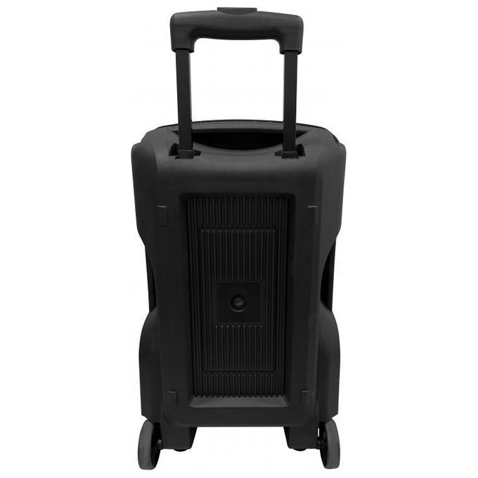 Majestic 116355 BK Flame T55 Party Speaker a Trolley Bluetooth 320W PMPO 40W RMS Woofer 12'' Tweeter 2'' Luci LED Microfono Incluso Telecomando USB Type-C MicroSD TWS colore Nero