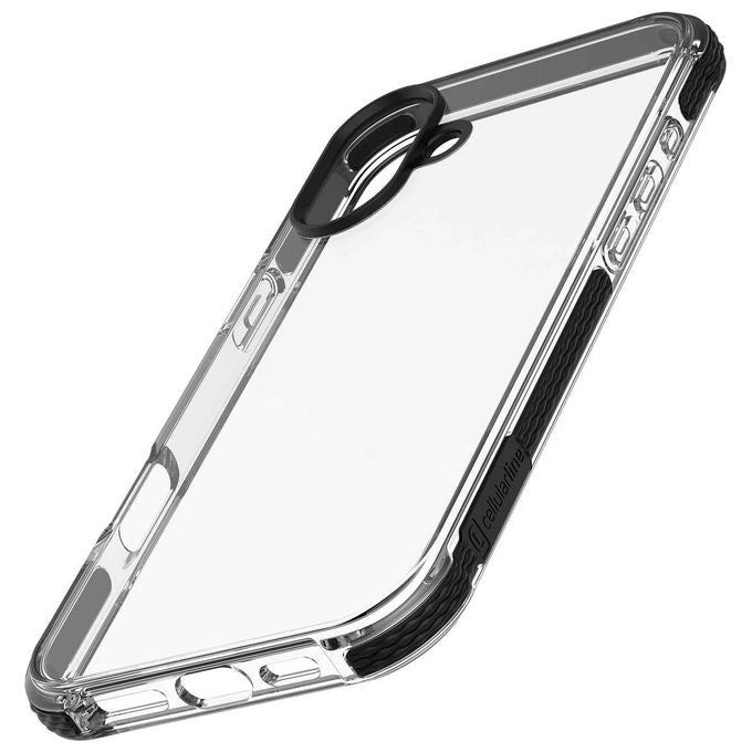 Cellular Line Cover per iPhone 16 Tetra Force Strong Guard Clear
