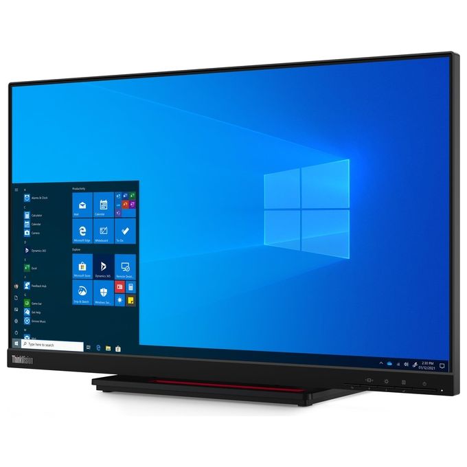 Lenovo 62C5GAT1EU ThinkVision T24t-20 Monitor Touch 23.8'' IPS Full HD 1920x1080 10 Punti USB-C HDMI DisplayPort colore Nero