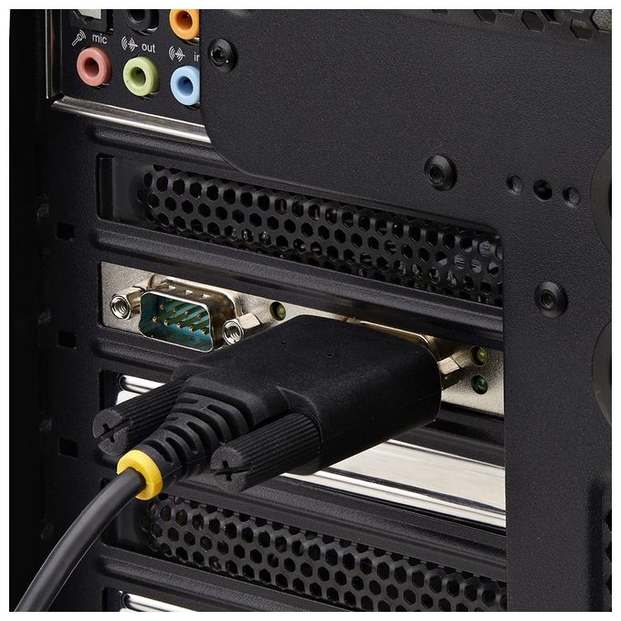 StarTech.com 2S232422485-PC-CARD Scheda Seriale PCIe a 2 porte RS232 RS422 RS485 DB9 UART 16C1050 Windows Linux TAA Compliant colore Nero