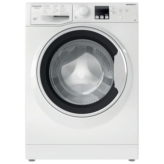 Hotpoint RSSF 624 W IT N - Lavatrice Slim a carica frontale 6 kg, 1200 giri-min, Classe C, profondita' 43 cm, colore Bianco