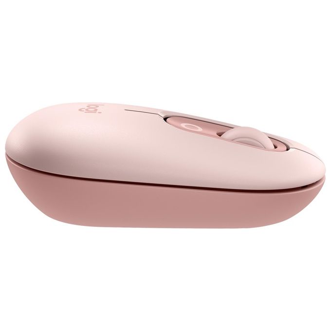 Logitech 920-013117 POP Icon Combo Tastiera e Mouse Wireless Bluetooth QWERTY Italiano Silenzioso con Tasti Programmabili e Tecnologia SilentTouch colore Rosa e Bianco