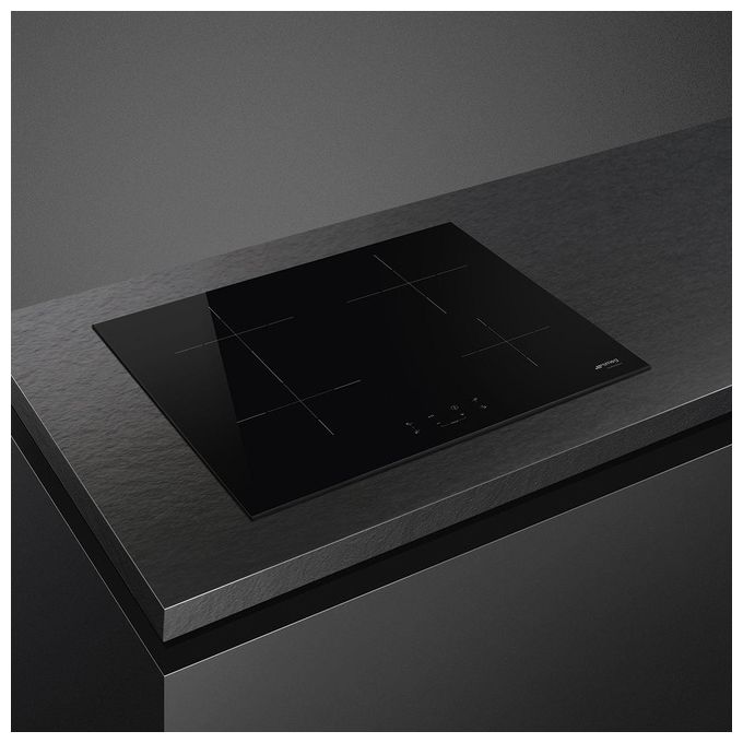 Smeg SI1B2642D Piano cottura a induzione 60 cm 4 zone booster touch comandi frontali colore Nero