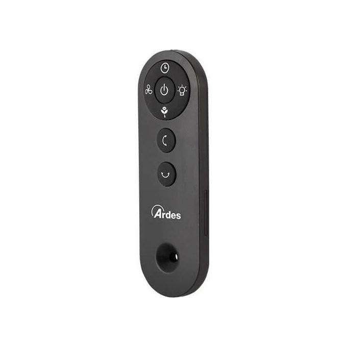 Ardes AR5CIR02 Lumia Circolatore d'aria a Piantana 12 Velocita' 1884 m³-h Oscillazione 3D Telecomando Ionizzatore Luce LED colore Grigio