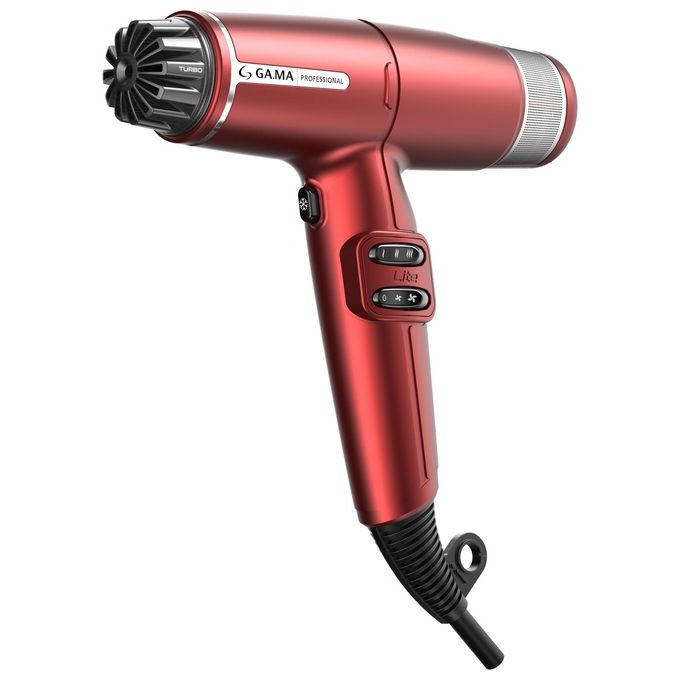 Ga.ma PH6030.RD iQ Lite Asciugacapelli 1500 W Tecnologia Ionica Oxy-Active Motore Brushless 2 Velocita' 3 Temperature Diffusore colore Rosso