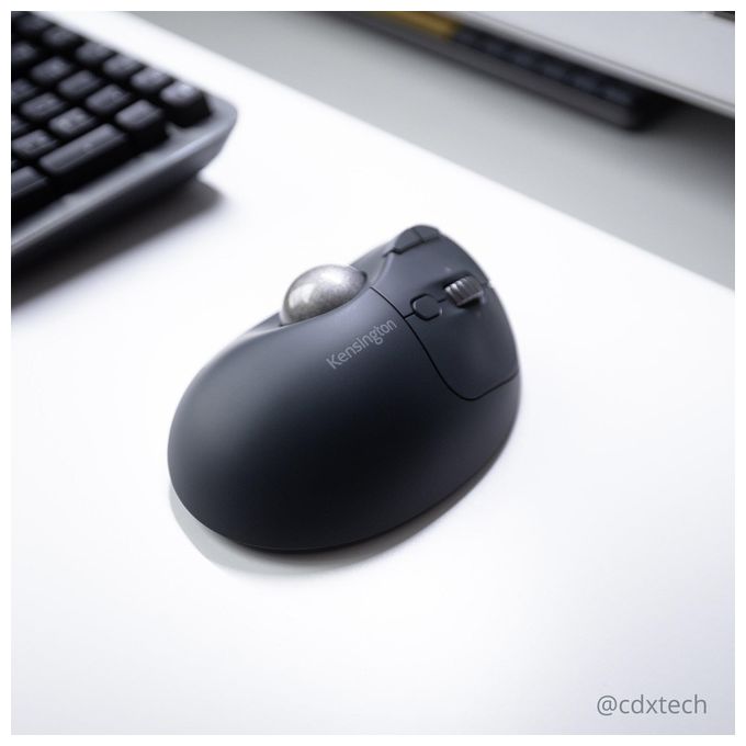Kensington K72196WW Pro Fit Ergo TB550 Trackball Wireless Bluetooth Ricaricabile 4D Scrolling Batteria Integrata colore Nero