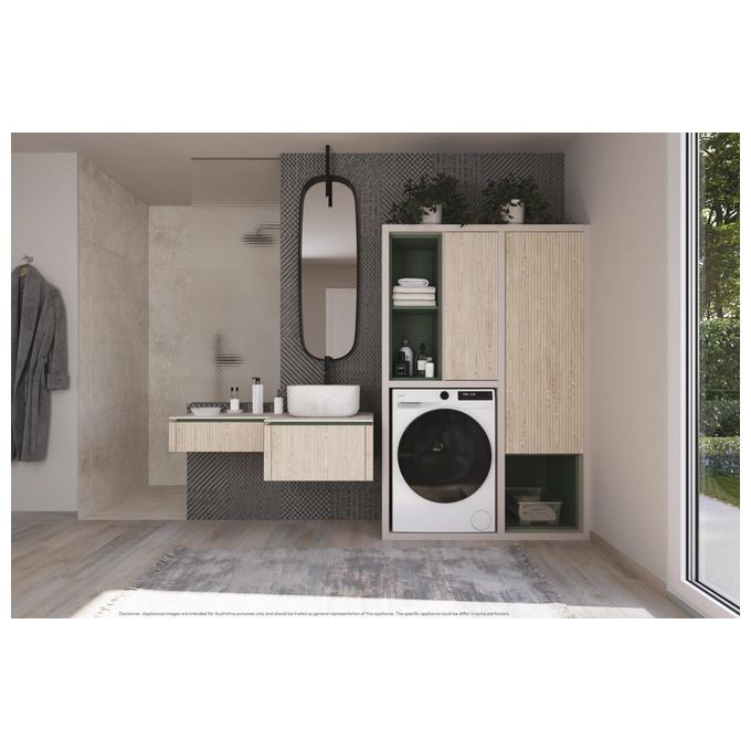 Candy Lavatrice a carica frontale ProWash 550 BP 411BL9-S Lavatrice a carica frontale, Libera installazione, 11 kg, 1400 RPM, Classe A, Bianco, 16 programmi, Controllo remoto avanzato e contenuti extra in App (Wi-Fi + BLUETOOTH), L x P x A (mm) 595x681x8