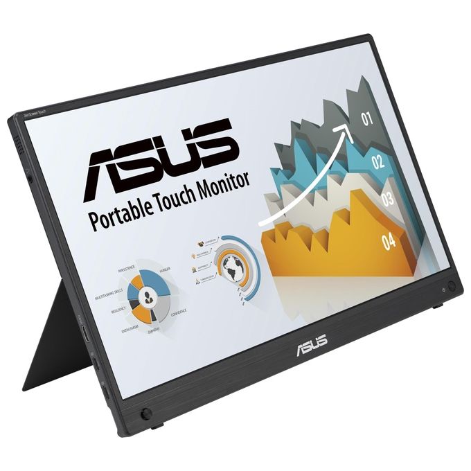 ASUS 90LM0890-B01170 ZenScreen Monitor PC 39,6 cm (15.6'') 1920 x 1080 Pixel Full HD Touch Screen 10 Punti IPS Nero