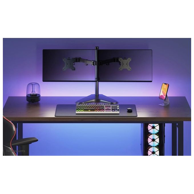 NewStar FPMA-D550DDBLACK Supporto per 2 display LCD nero dimensione schermo: 10-32