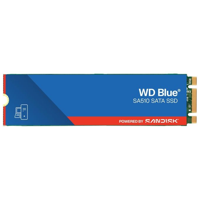Western Digital WDS100T3B0B Blue SA510 SSD Interno M.2 1 TB SATA III 560 MB-s lettura 520 MB-s scrittura