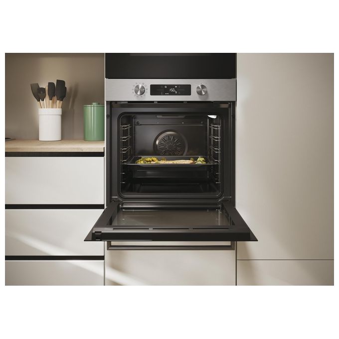 Candy 33703828 New Moderna Forno da incasso Elettrico 78 L Classe A++ Controllo Touch Wi-Fi hOn Autopulizia Idrolitica (59.5x59.5x56.8 cm) colore Nero Acciaio inox