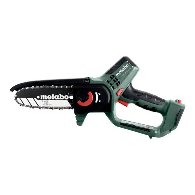 Metabo MS 18 LTX 15 Sega a Batteria 18 V guida 15 cm velocita' catena 5 m-s colore Nero Verde Rosso