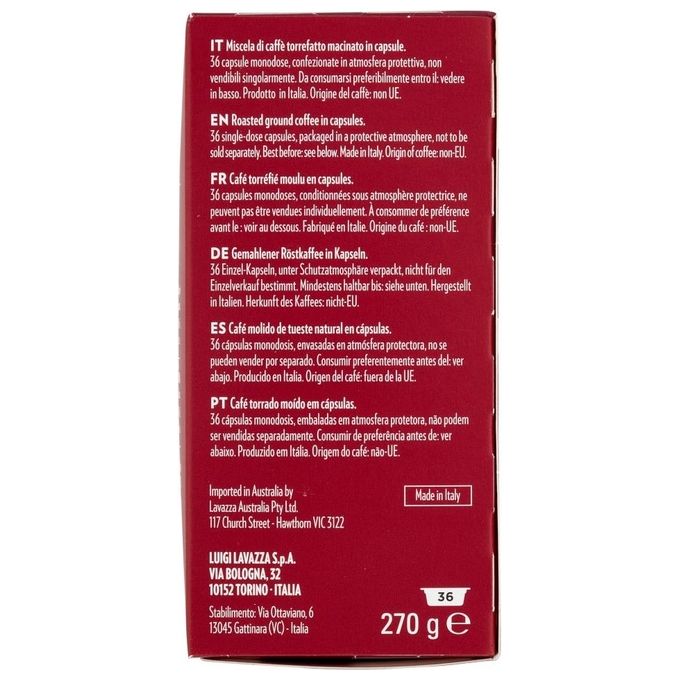 Lavazza A Modo Mio Capsule Caffe' Intensamente 36 Pezzi