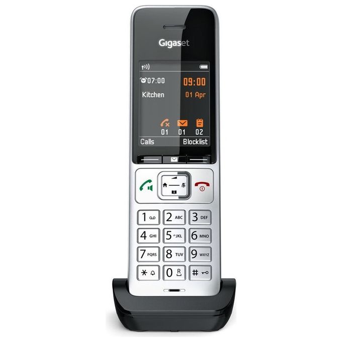 Gigaset S30852-H3061-R101 COMFORT 500HX Telefono Analogico DECT con Display TFT a Colori 2.2'' Vivavoce Identificatore di Chiamata colore Nero Argento