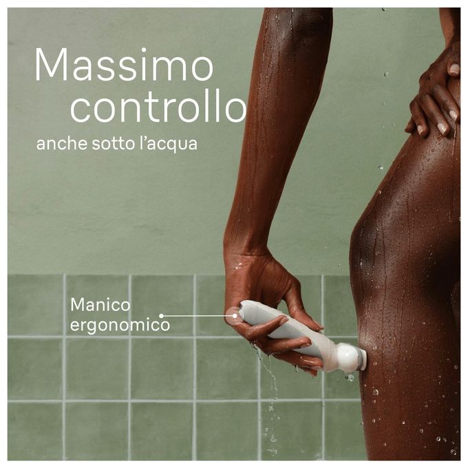 Braun 9-061 Silk-épil 9 Epilatore Elettrico Donna Wet and Dry 40 Pinzette MicroGrip Testina Flessibile Rulli Massaggianti colore Bianco