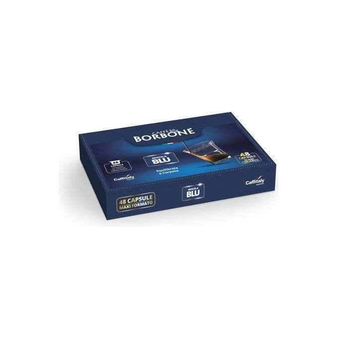Caffe' Borbone CFIBBLU48PZ Miscela Blu Capsule Caffitaly Espresso Intensita' 8 48 pz 8g per capsula