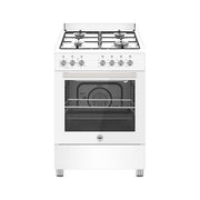 La Germania SE664GB24 Cucina a Gas 60 cm 4 Fuochi Forno Gas Ventilato Grill Elettrico 57 L Classe A (93x60x60 cm) colore Bianco