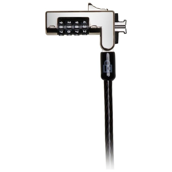 Kensington K60600WW Lucchetto per laptop con combinazione Slim Tipo di serratura Blocco di combinazione Chiave Tipologia slot blocco cavo Kensington colore Nero-Argento
