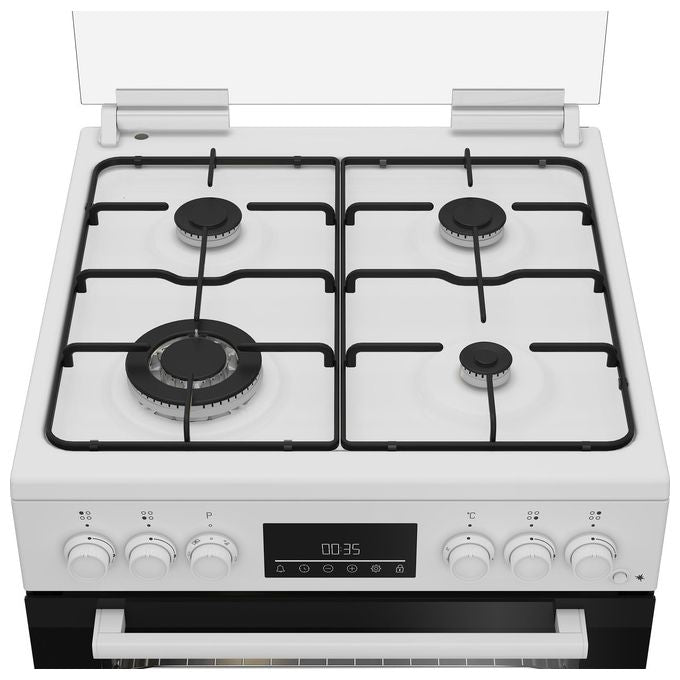 Beko FBE62310GW Cucina Libera Installazione Piano Gas 4 Fuochi Forno Elettrico Ventilato 66 L Classe A (85x60x60 cm) colore Bianco