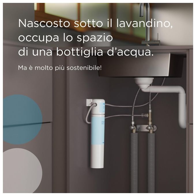 Brita 1053536 Filtro di ricambio per sistema filtrante mypure SLIM V-MF Capacita' 8000L Durata 12 mesi colore Bianco