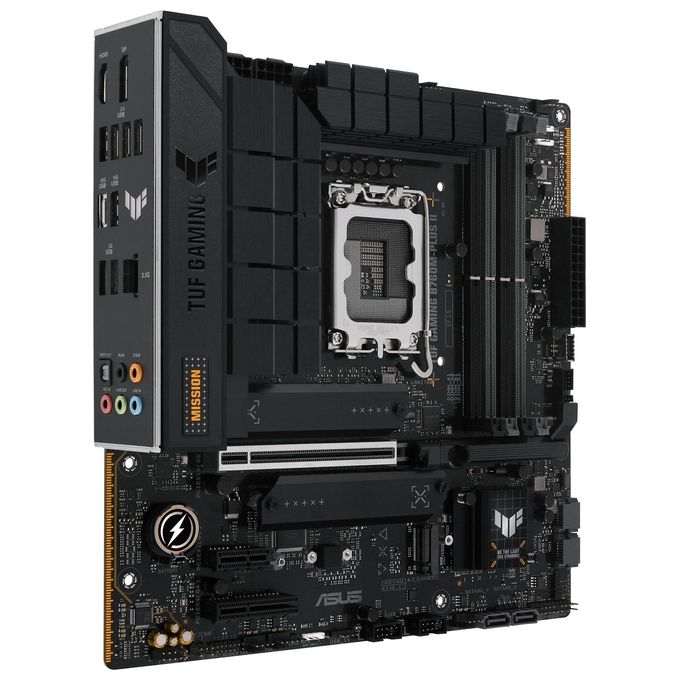 ASUS 90MB1HD0-M0EAY0 TUF GAMING B760M-PLUS II Scheda Madre Intel LGA 1700 mATX DDR5 PCIe 5.0 USB Type-C 10Gbps Realtek 2.5GbE colore Nero