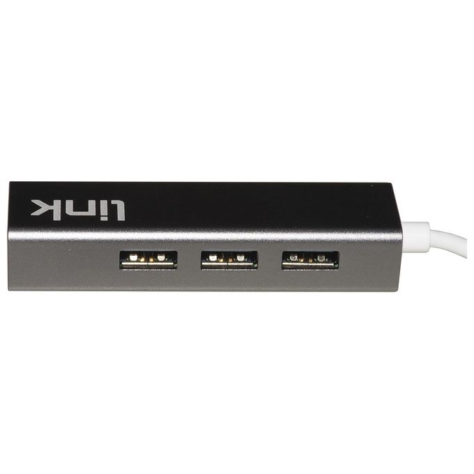 Digitus LKHUB307 Hub Usb-C con 4 Porte Usb 3.0