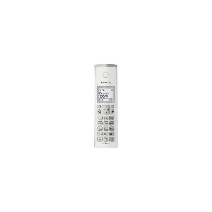 Panasonic KX-TGK210JTB Coppia Cordless Design Dect-Gap Display 1,5'' Blocco chiamate Rubrica Vivavoce Bianco