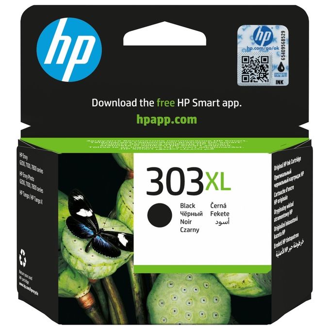 HP T6N04AE 303XL Cartuccia di inchiostro Alta capacita' Originale 600 pagine 12 ml colore Nero