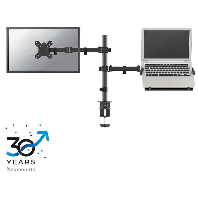 Newstar Supporto da Scrivania per Monitor e Notebook