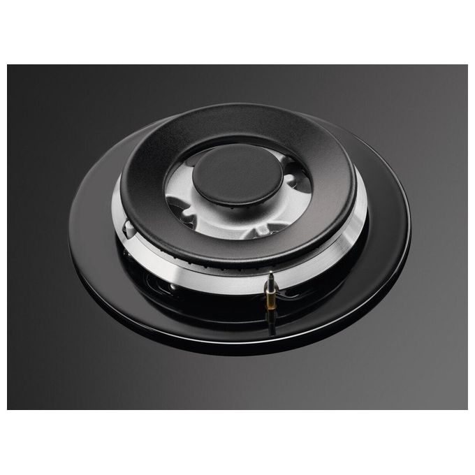 AEG HKB75820NB Serie 6000 Piano cottura Gas su Vetro 75 cm 5 fuochi StepPower Speed Burner colore Nero