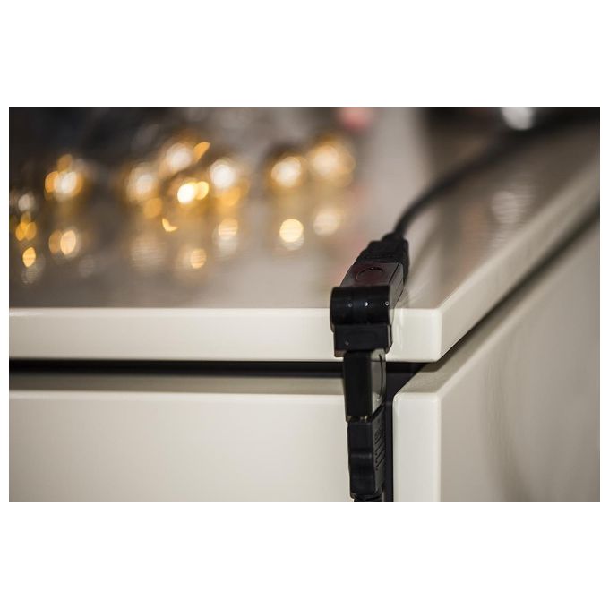 Link adattatore hdmi femmina - hdmi femmina con connettore ruotabile 360°