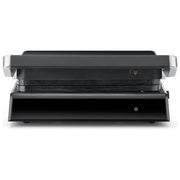 Severin KG2399 Griglia di contatto con Display Touch 5 Programmi Piastre in Ceramica Rimovibili Temperatura Max 230 °C Potenza 1800 W colore Nero Acciaio inox