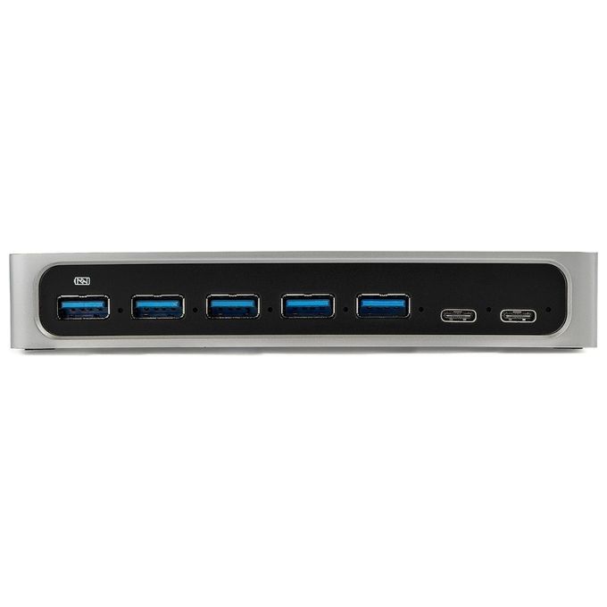 StarTech Hub Usb-C a 7 Porte 5x Usb-A 2 Usb-C Usb 3.0 Hub Alimentato