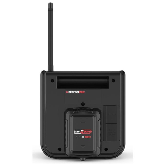 Perfectpro DPR2-18V Radio da cantiere DAB+ FM Bluetooth IP54 colore Nero