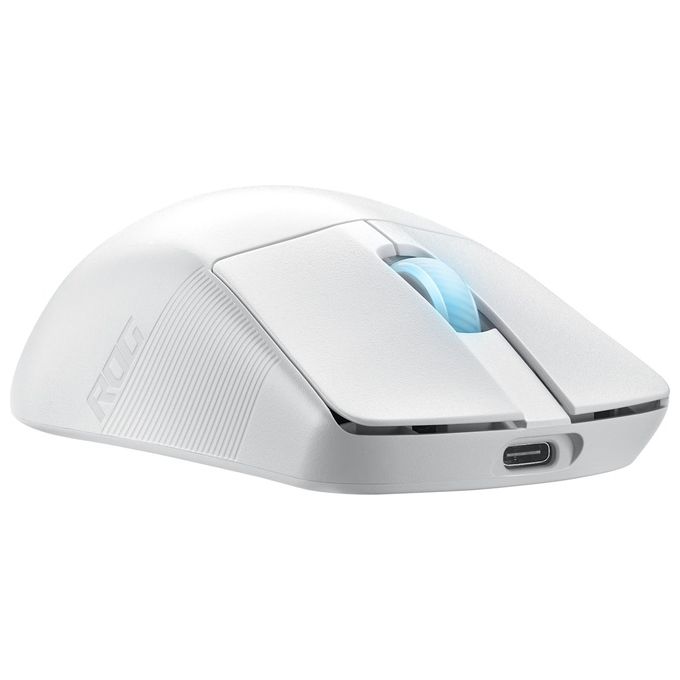 ASUS 90MP02W0-BMUA10 ROG Harpe Ace Mouse Gaming Ultraleggero 54 g Sensore 36000 DPI Connettivita' Tri-Mode 5 Pulsanti Programmabili colore Bianco