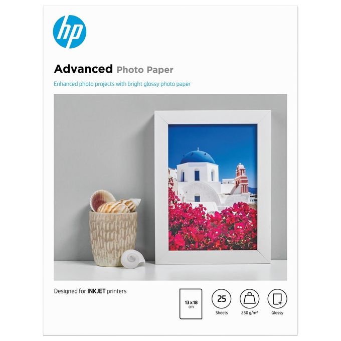 Hp Glossy Photo Paper 250 G M - 25 Sht