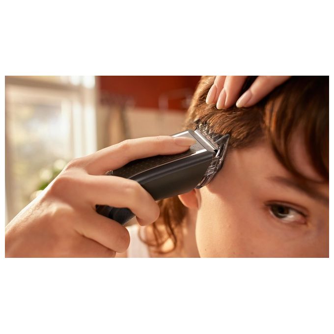 Philips HC5632-15 Serie 5000 Tagliacapelli Lavabile DualCut Trim-n-Flow Pro 28 lunghezze autonomia 90 min colore Nero