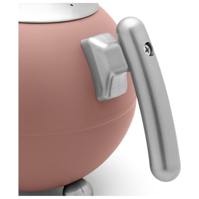 Bredemeijer 101014 Duet Bella Ronde Teiera Acciaio Inox Doppia Parete 1 2L Beccuccio Antigoccia Manico Termoresistente colore Blush Pink
